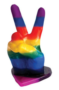 Wax Hand Peace Sign